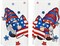 American Flag Stars Gnome 4th of July Kitchen Towels Dish Towels, 18x26 Inch Patriotic Memorial Day Decoration Hand Towels Set of 2